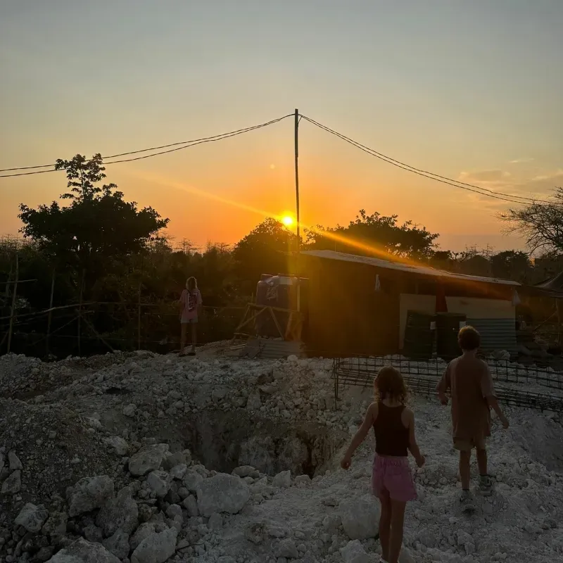 Eerste stappen in de bouw van Villa Soulshine op Bali